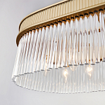 Люстра подвесная овальная со стеклянными трубками Длина 100 см Nembus варинант исполнения - 4 | Loft Concept в Барнауле