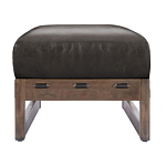 Банкетка Duncan винтажная черная кожа варинант исполнения - 2 | Loft Concept в Барнауле