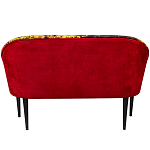 Диван двухместный из натурального бука красный с цветным принтом Impressionism in Art варинант исполнения - 2 | Loft Concept в Барнауле