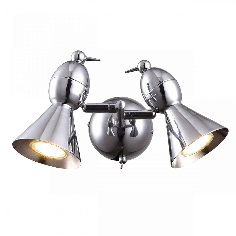 Бра Atelier Areti Alouette two Wall Lamp chrome Хром Бра Atelier Areti Alouette two Wall Lamp chrome Хром в Барнауле | Loft Concept