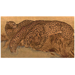 Картина с изображением Леопардов Leopards by stream варинант исполнения - 3 | Loft Concept в Барнауле