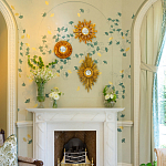 Обои ручная роспись Gingko Colourway SC-237 on grey painted Xuan paper варинант исполнения - 2 | Loft Concept в Барнауле