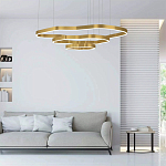 Люстра подвесная с 3-мя ассиметричными светодиодными лампами Golden Current варинант исполнения - 2 | Loft Concept в Барнауле