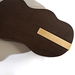 Кофейный стол со столешницей волнистой формы Gale Curved Coffee Table варинант исполнения - 1 | Loft Concept в Барнауле