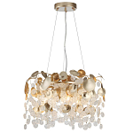 Люстра с декоративными подвесками из прозрачного стекла в форме монеток FAIRYTREE Light варинант исполнения - 3 | Loft Concept в Барнауле