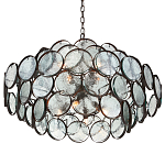 Люстра с каскадом из круглых стеклянных дисков Small Round Sequins варинант исполнения - 2 | Loft Concept в Барнауле