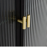 Сервант четырехдверный с рифленым стеклом The Keeper варинант исполнения - 3 | Loft Concept в Барнауле