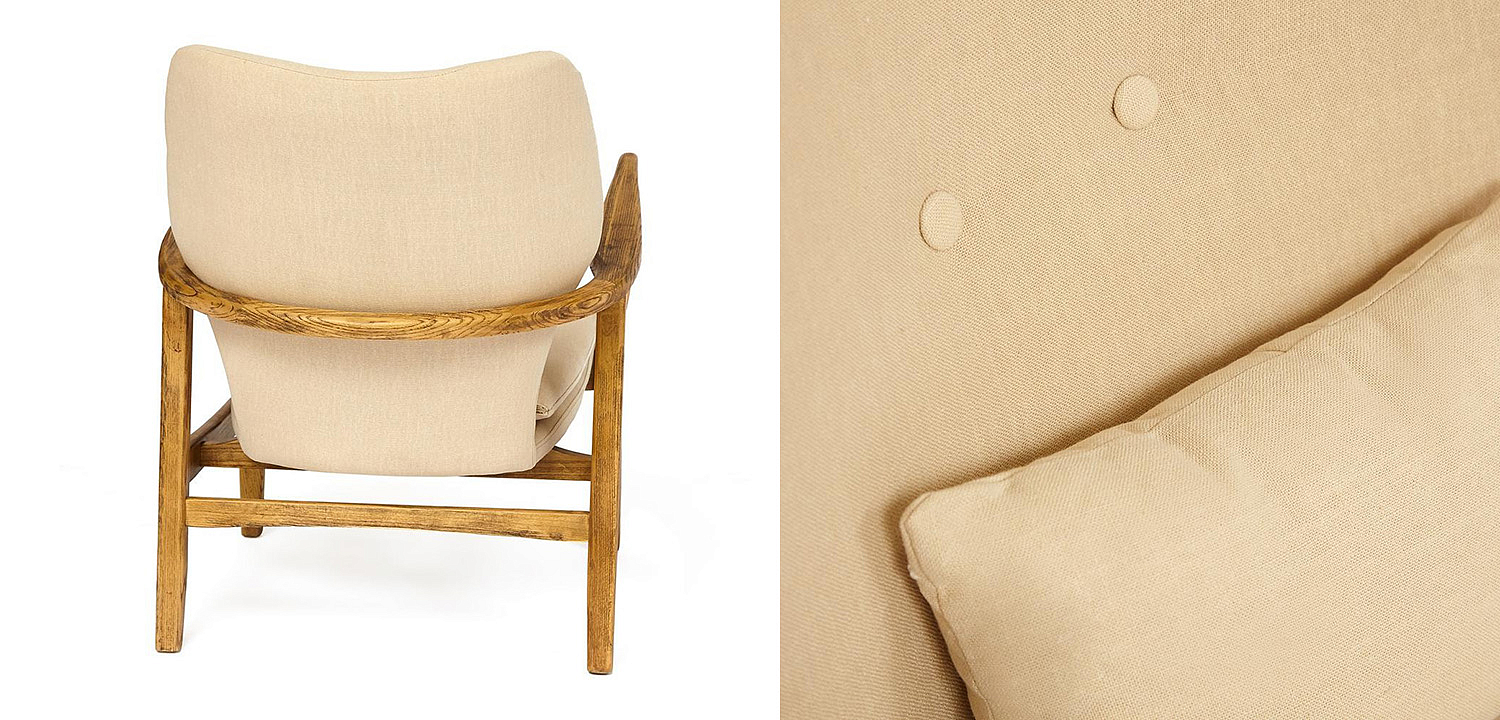 Кресло Makeshift armchair beige Кресло Makeshift armchair beige - Loft-Concept в Барнауле