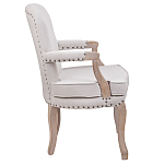 Кресло Aubrey Classical Armchair beige flax варинант исполнения - 2 | Loft Concept в Барнауле