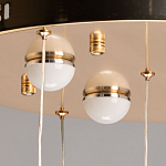 Люстра каскадная с 10-ю прозрачными плафонами Wave Line варинант исполнения - 11 | Loft Concept в Барнауле