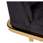 Стул обеденный велюровый черный с золотым каркасом Nobility варинант исполнения - 3 | Loft Concept в Барнауле