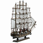 Декоративная модель деревянного тёмно-коричневого парусника в подарочной упаковке With The low варинант исполнения - 2 | Loft Concept в Барнауле