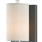 Бра на прозрачном штативе с тканевым абажуром в форме цилиндра Conciseness варинант исполнения - 1 | Loft Concept в Барнауле