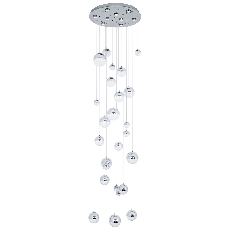 Каскадная люстра с плафонами в виде хрустальных сфер Esme Sphere Crystal Chrome Cascade Chandelier 25 Прозрачный Хром Каскадная люстра с плафонами в виде хрустальных сфер Esme Sphere Crystal Chrome Cascade Chandelier 25 Прозрачный Хром в Барнауле | Loft Concept