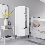 Комод белый с 4-мя дверцами на металлических ножках SPARK MULTIPURPOSE CABINET WHITE варинант исполнения - 6 | Loft Concept в Барнауле