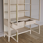 Витрина Primo со стеклянными фасадами и буфетом шпон Светлый дуб варинант исполнения - 5 | Loft Concept в Барнауле