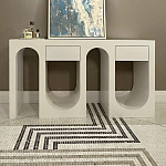 Белая консоль с ящиками Endor White варинант исполнения - 1 | Loft Concept в Барнауле