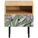 Прикроватная тумба с изображением на ящике Elise Nightstand варинант исполнения - 10 | Loft Concept в Барнауле