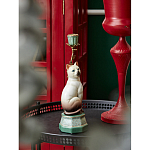 Подсвечник в виде кошки из фарфора с бронзовыми элементами Paradise Cat варинант исполнения - 5 | Loft Concept в Барнауле