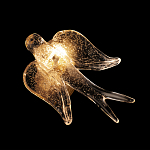 Бра с прозрачной стеклянной фигуркой птички Serip Voa варинант исполнения - 6 | Loft Concept в Барнауле