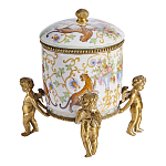 Шкатулка на ангелах из фарфора с бронзовыми элементам Eden Garden варинант исполнения - 2 | Loft Concept в Барнауле