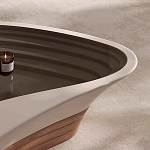 Журнальный столик фигурный со стеклянной столешницей Table Drop варинант исполнения - 4 | Loft Concept в Барнауле