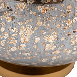 Настольная лампа c бежевым абажуром на круглом стеклянном основании Soft Pastel Light варинант исполнения - 1 | Loft Concept в Барнауле