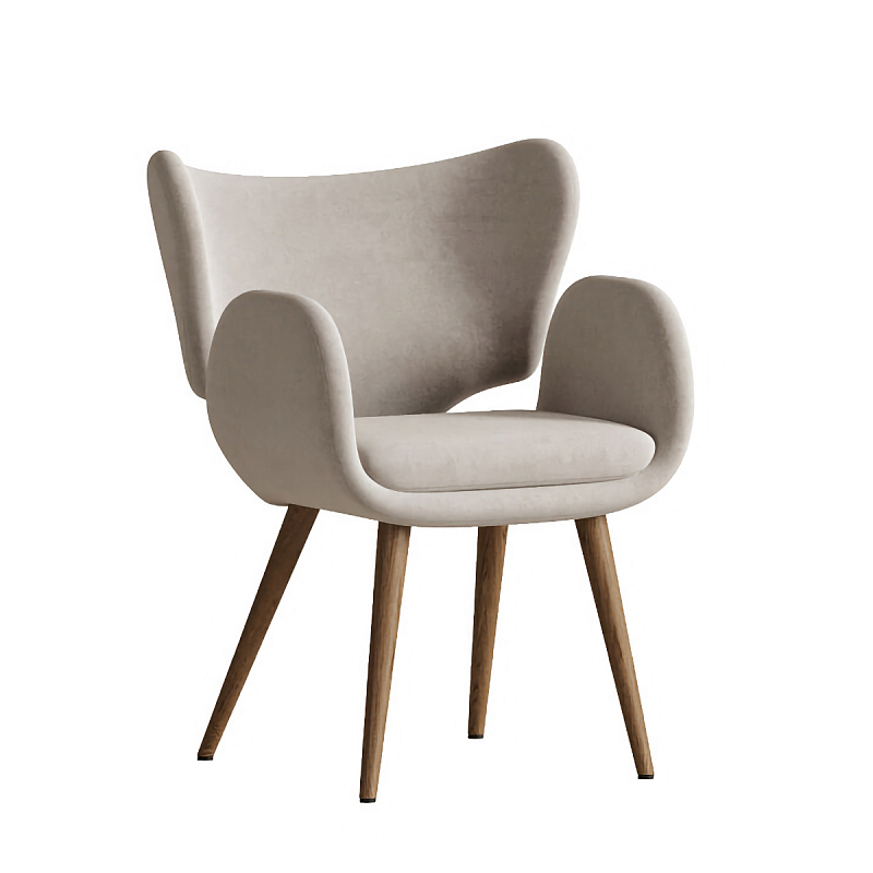 Стул Madina White Белый Коричневый в Барнауле | Loft Concept 