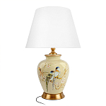 Настольная лампа бежевая с изображением птиц Slip Away варинант исполнения - 7 | Loft Concept в Барнауле