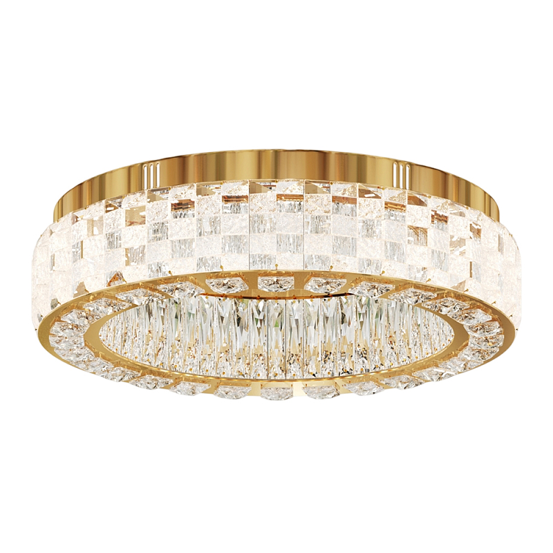 Потолочный светильник Castello 3000К 32Вт Золотой Прозрачный в Барнауле | Loft Concept 