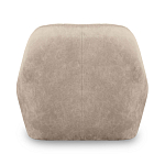 Барный стул со спинкой и подлокотниками на 4-х коричневых деревянных ножках Бежевый Велюр Ava Charm варинант исполнения - 3 | Loft Concept в Барнауле