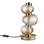 Настольная лампа с 3-мя рифлеными стеклянными шарами Marcelh Light варинант исполнения - 1 | Loft Concept в Барнауле