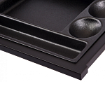 Письменный стол с 2-мя чёрными выдвижными ящиками и нишей с цветными разделителями Ballan варинант исполнения - 5 | Loft Concept в Барнауле