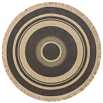 Ковер из комбинированного состава с узором Circles of goodness варинант исполнения - 1 | Loft Concept в Барнауле