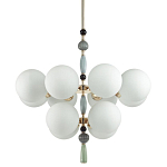 Люстра со вставками из керамики SkyEast 12 ламп варинант исполнения - 1 | Loft Concept в Барнауле