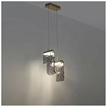 Подвесной светильник волнистой формы из фактурного стекла Wave варинант исполнения - 9 | Loft Concept в Барнауле