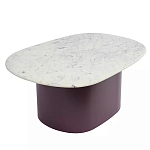Журнальный столик овальный с мраморной столешницей Decor Showcase варинант исполнения - 1 | Loft Concept в Барнауле
