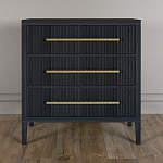 Комод Primo с 3 выдвижными ящиками Черный дуб варинант исполнения - 1 | Loft Concept в Барнауле