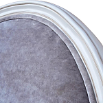 Стул с подлокотниками и круглой спинкой Velor French Seating Chair варинант исполнения - 3 | Loft Concept в Барнауле