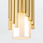 Потолочный светильник латунного цвета с цилиндрическим белым матовым плафоном Elstead Lighting варинант исполнения - 4 | Loft Concept в Барнауле