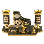 Настольный письменный набор из нефрита с ножом для бумаг в подарочной коробке Maecenas варинант исполнения - 1 | Loft Concept в Барнауле