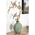 Фарфоровый подсвечник с бронзовым декором Eden Garden варинант исполнения - 3 | Loft Concept в Барнауле