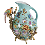 Кувшин с птичкой и  цветочным рисунком Blue Garden варинант исполнения - 1 | Loft Concept в Барнауле