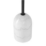 Кофейный столик с круглой чёрной столешницей и мраморным основанием Exquisite Practicality варинант исполнения - 3 | Loft Concept в Барнауле