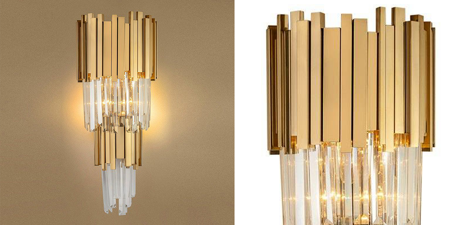 Бра Luxxu Modern Cascade Wall Lamp Gold 58 Бра Luxxu Modern Cascade Wall Lamp Gold 58 - Loft-Concept в Барнауле
