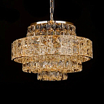 Люстра хрустальная в неоклассическом стиле на золотистом каркасе Majesty варинант исполнения - 3 | Loft Concept в Барнауле