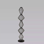 Торшер светодиодный с плетеным металлическим каркасом Metal Interweaving варинант исполнения - 4 | Loft Concept в Барнауле