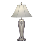 Настольная лампа с белым тканевым абажуром в форме колокола Stiffel варинант исполнения - 2 | Loft Concept в Барнауле