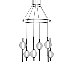 Люстра светодиодная с 6-ю сферическими стеклянными плафонами Splatter варинант исполнения - 2 | Loft Concept в Барнауле