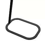 Столик приставной с прямоугольной серой столешницей Steel Stable Table варинант исполнения - 3 | Loft Concept в Барнауле